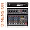 Pyle Pyle Professional Bluetooth DJ Audio Mixer - 6-Channel DJ Controller, USB Interface, MP3, XLR Inputs PMX466 - alternate 12
